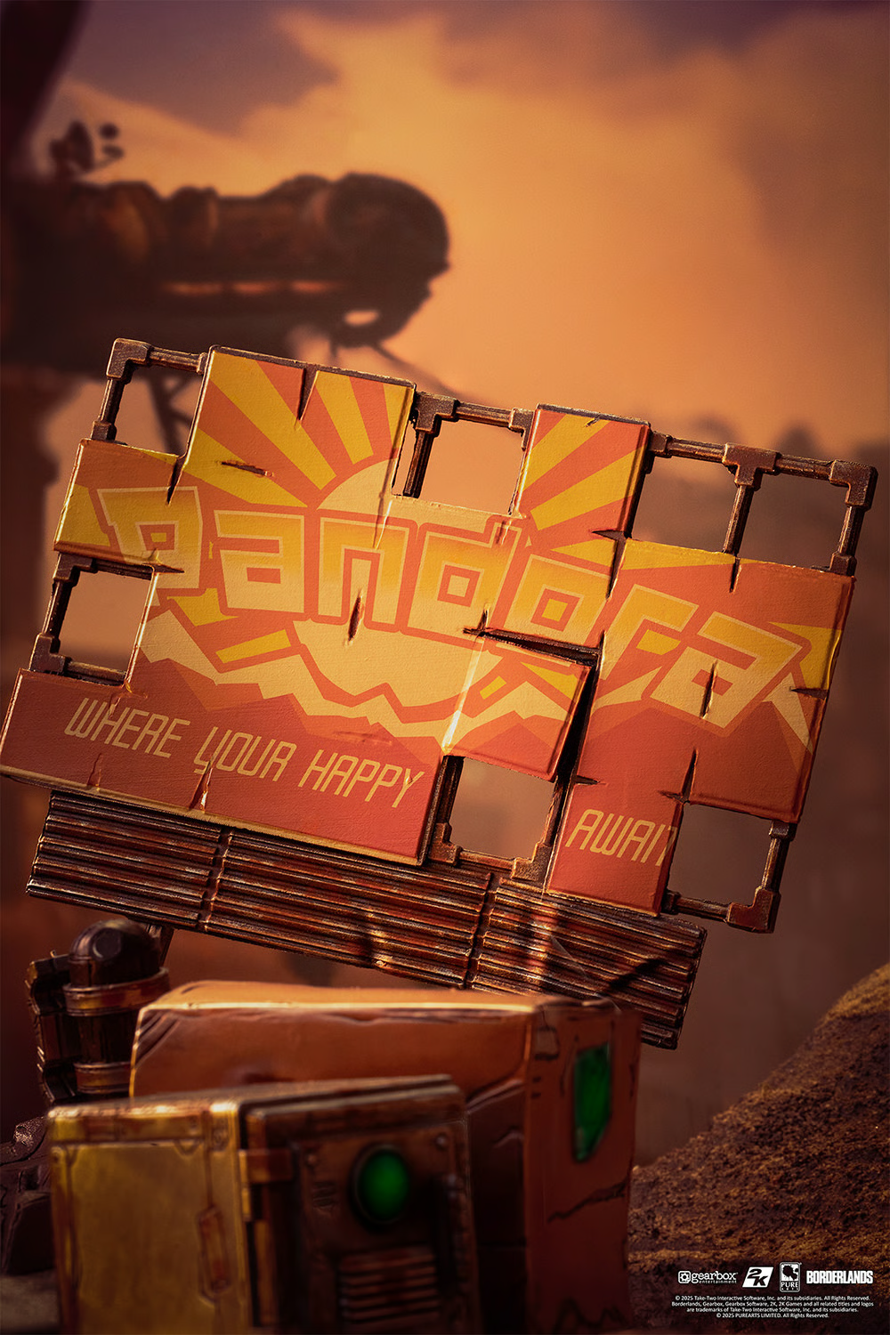 Psycho Bandit & Claptrap Diorama by PureArts