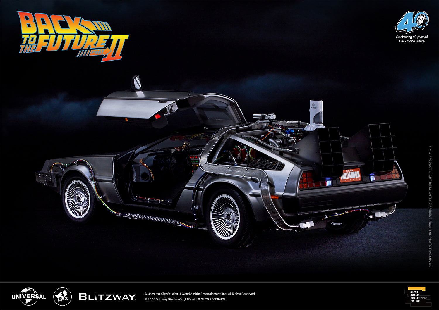 Back to the Future 2 'Time Machine' (Special Promo ver.) 1:6 Scale Vehicle By Blitzway