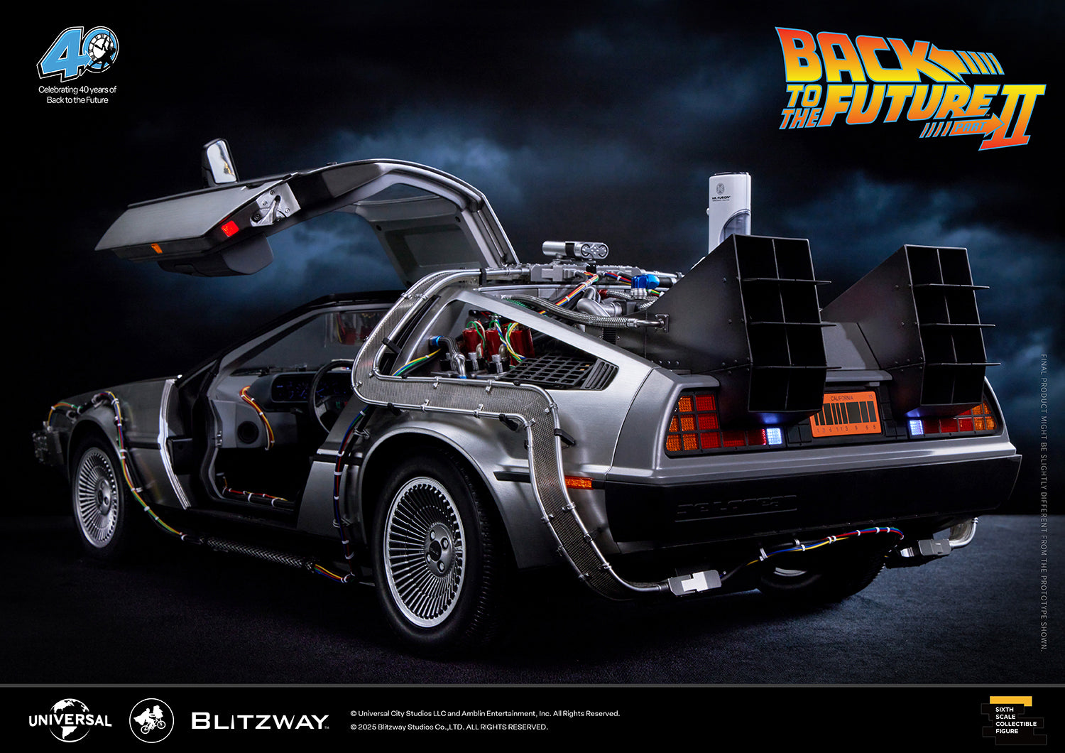 Back to the Future 2 'Time Machine' (Special Promo ver.) 1:6 Scale Vehicle By Blitzway