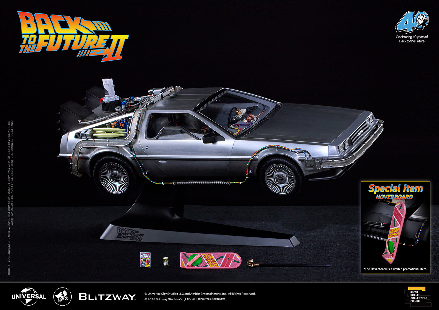 Back to the Future 2 'Time Machine' (Special Promo ver.) 1:6 Scale Vehicle By Blitzway