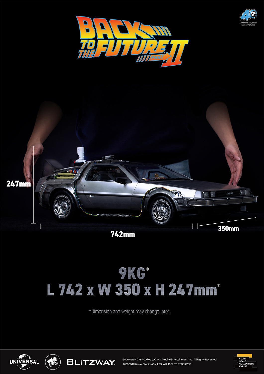 Back to the Future 2 'Time Machine' (Special Promo ver.) 1:6 Scale Vehicle By Blitzway
