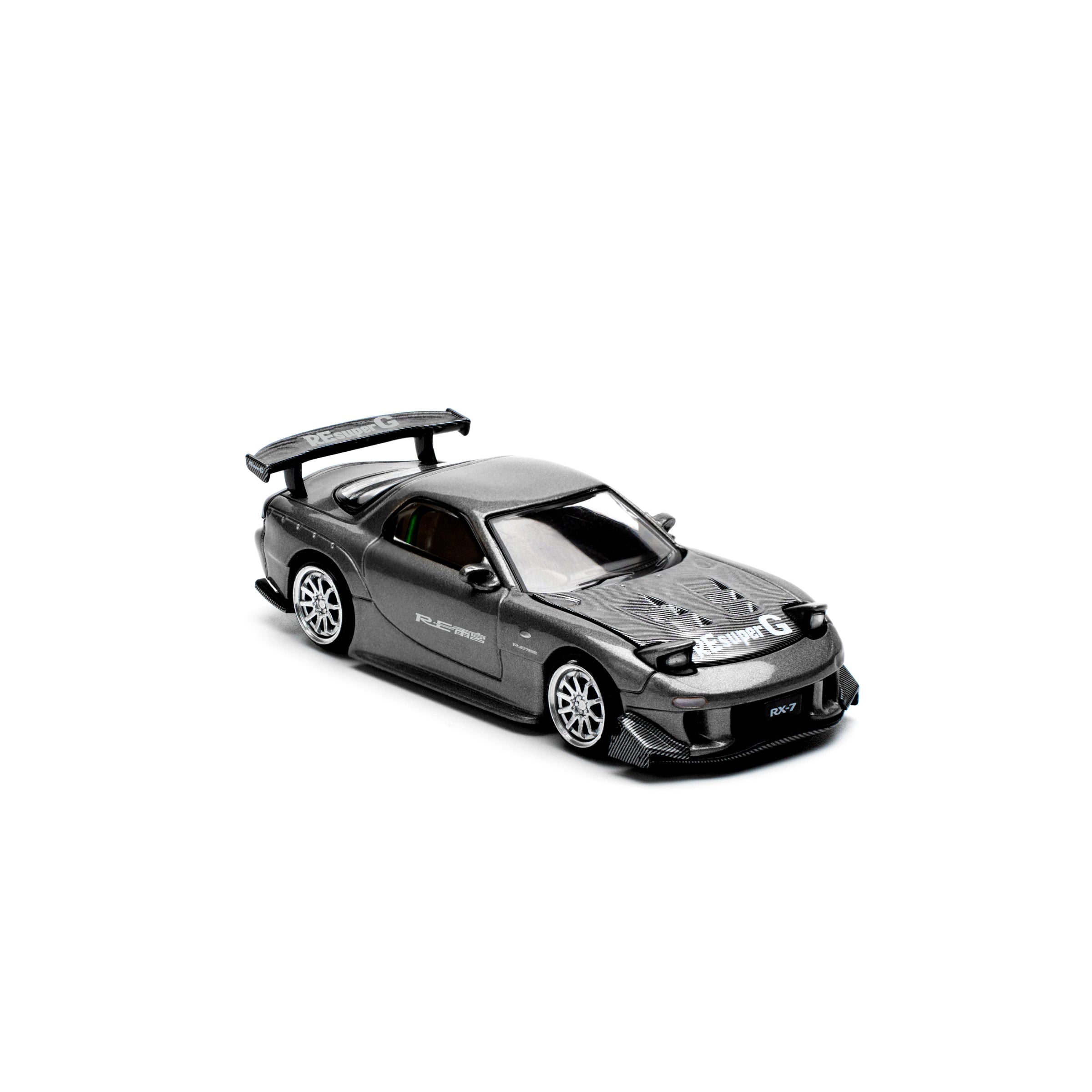 MAZDA RX7 RE-AMEMIYA WIDEBODY GUNMETAL PR640255 by Pop Race