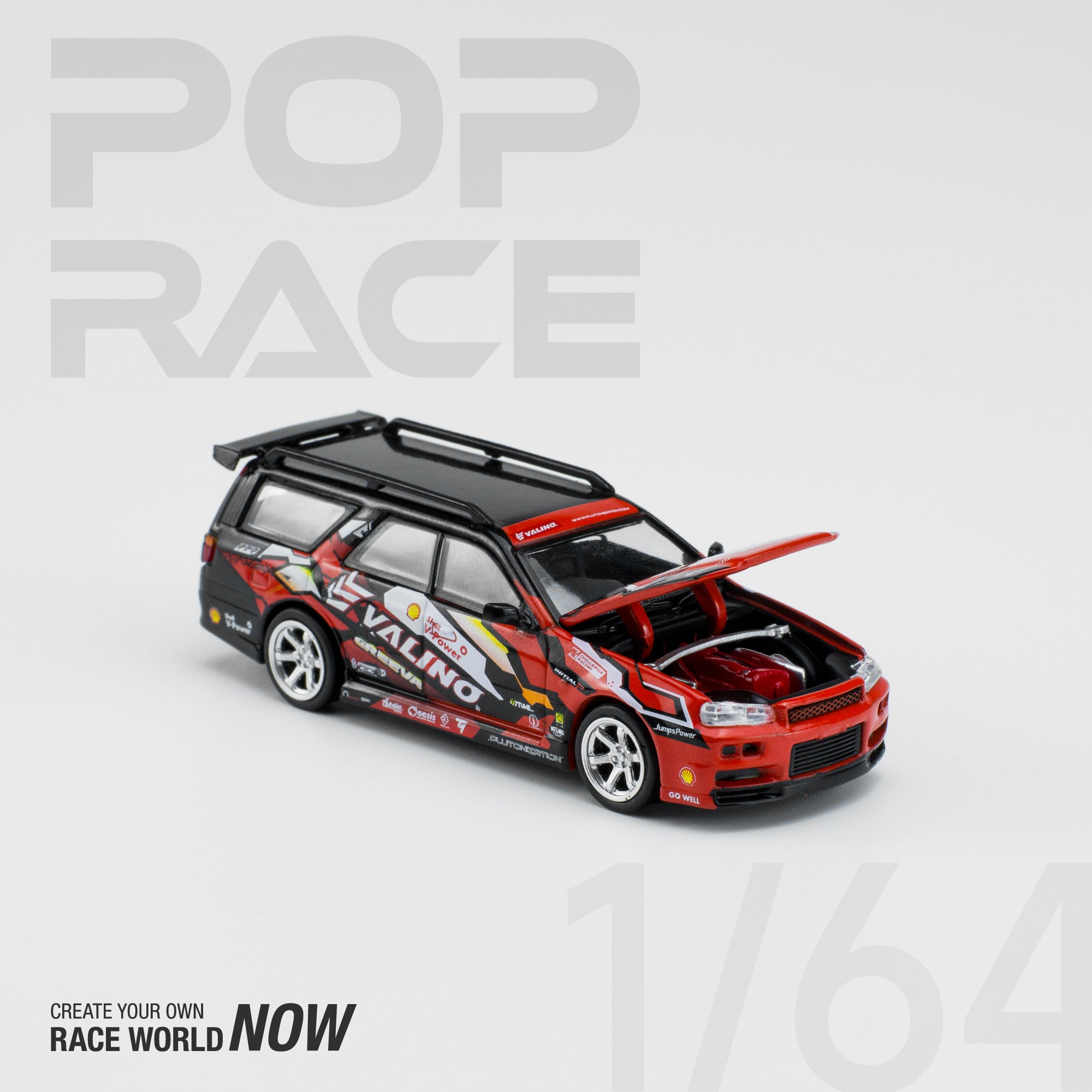 Shell Valino Stagea R34 Pluto Mok "DRIFTGEA34" PR640038 by Pop Race