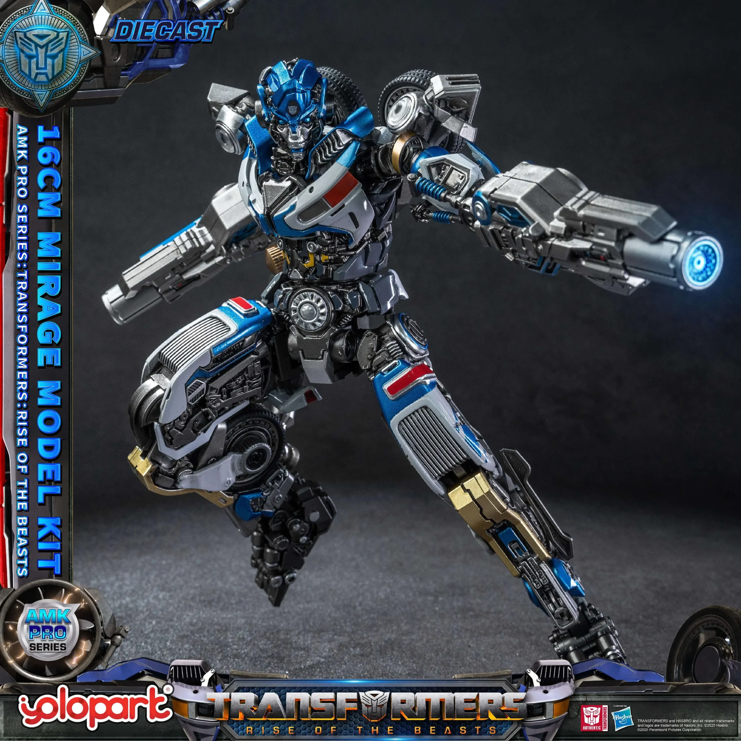 Transformers Rise of the Beasts 16cm Mirage Model Kit AMK PRO Series By Yolopark