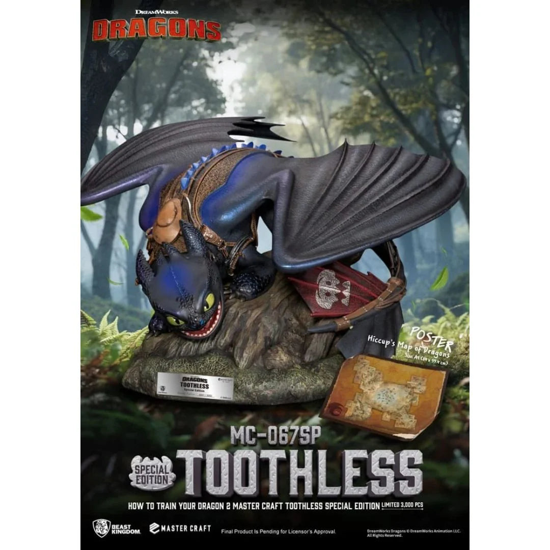 How To Train Your Dragon 2 Toothless Mc-067Sp Master Craft Statue By Beast Kingdom