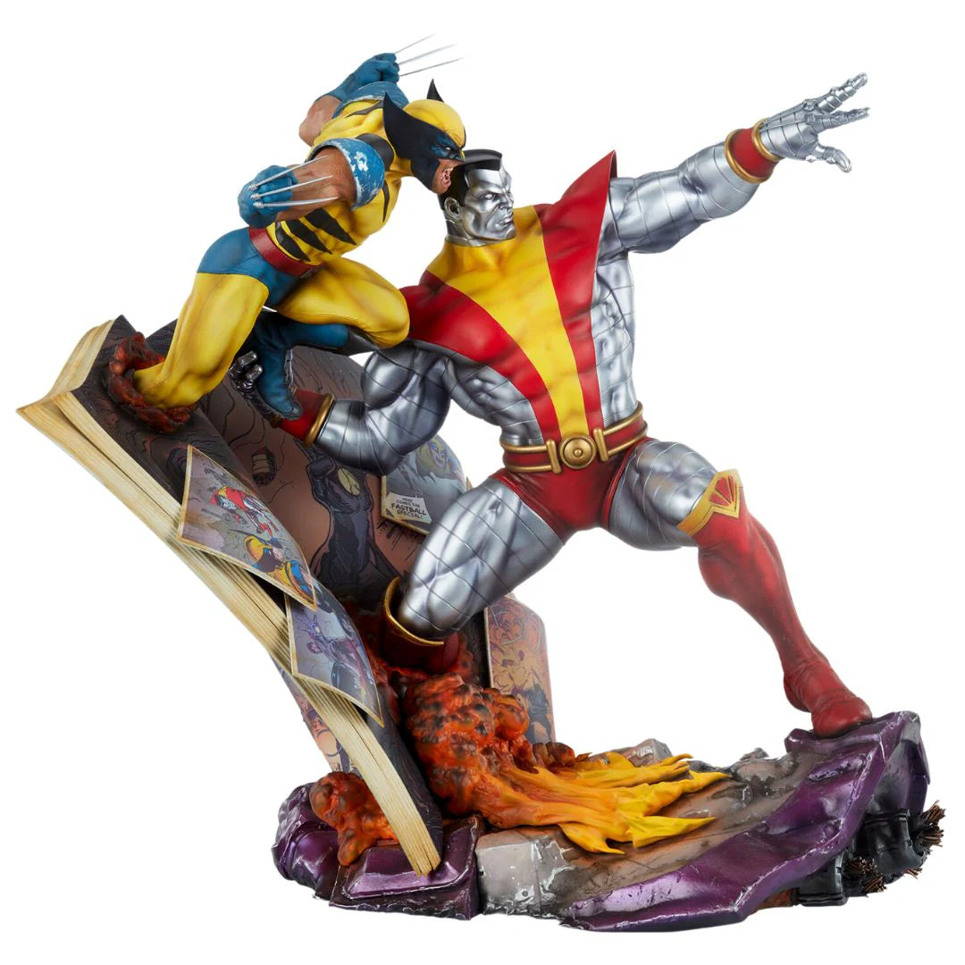 Fastball Special: Colossus and Wolverine Statue by Sideshow Collectibles