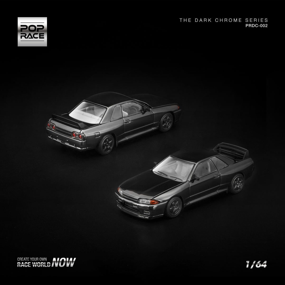Nissan Skyline GT-R R32 DARK CHROME PRDC002 by Pop Race