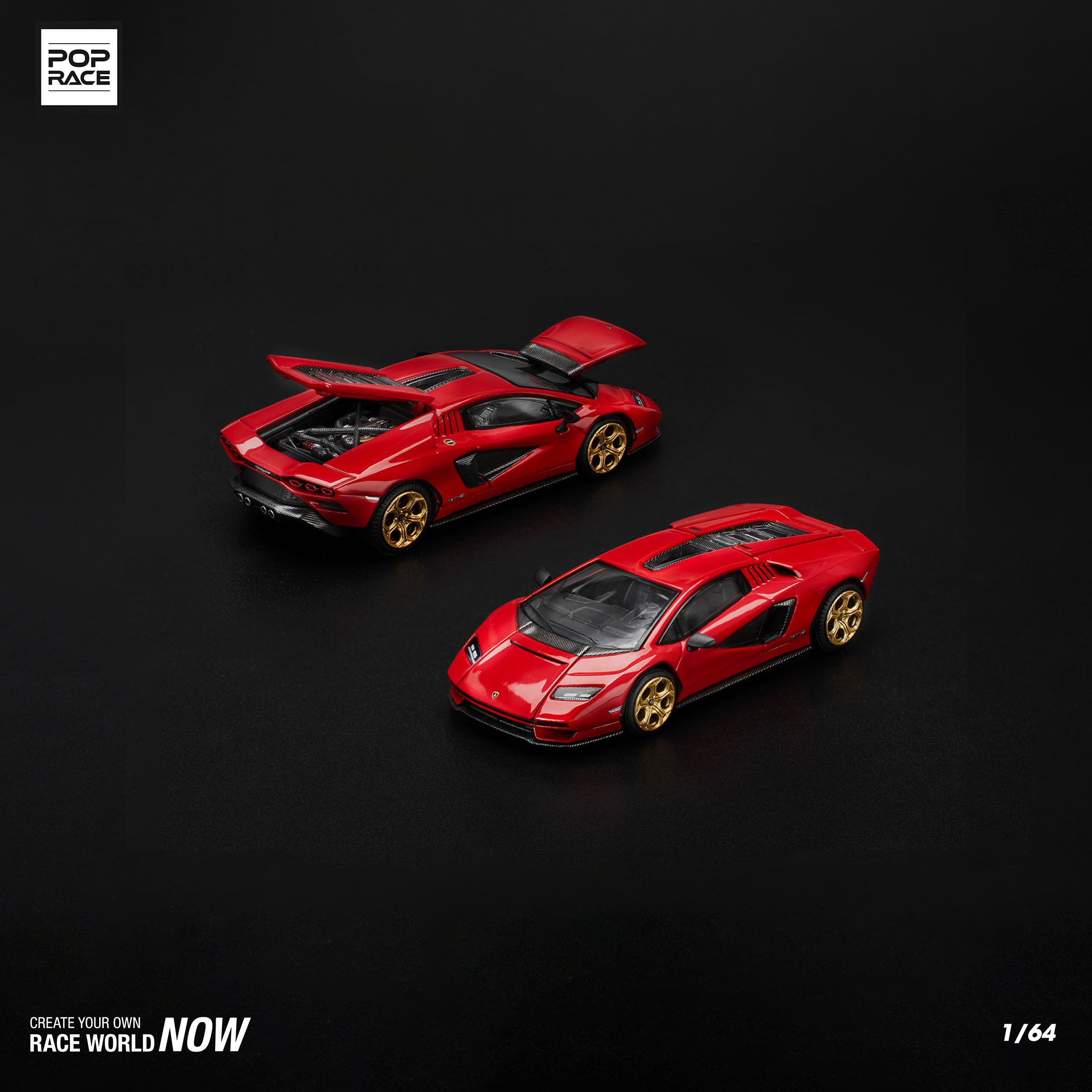 Lamborghini Countach LPI 800-4 Rosso PR640259 by Pop Race