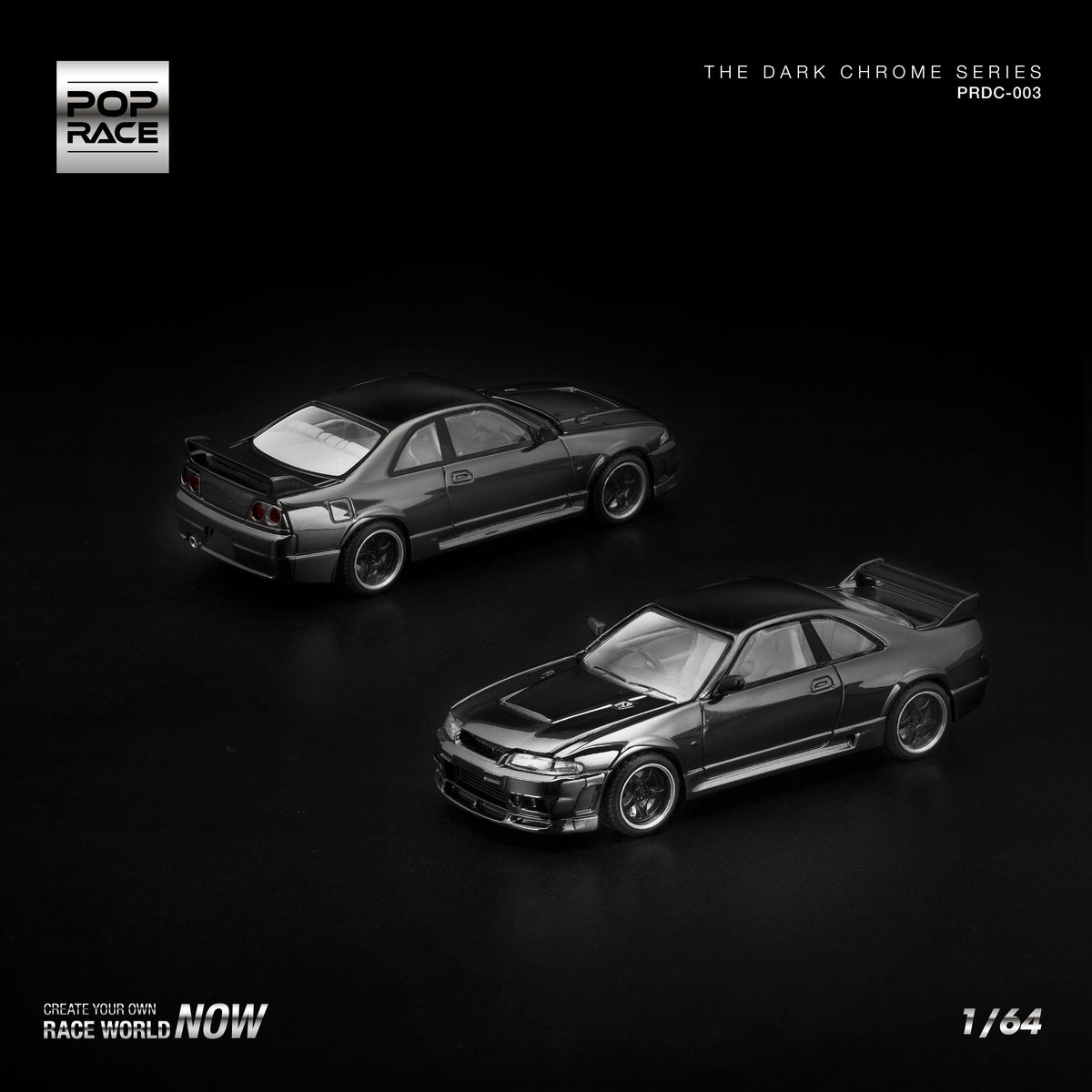 Nissan Skyline GT-R R33 DARK CHROME PRDC003 by Pop Race