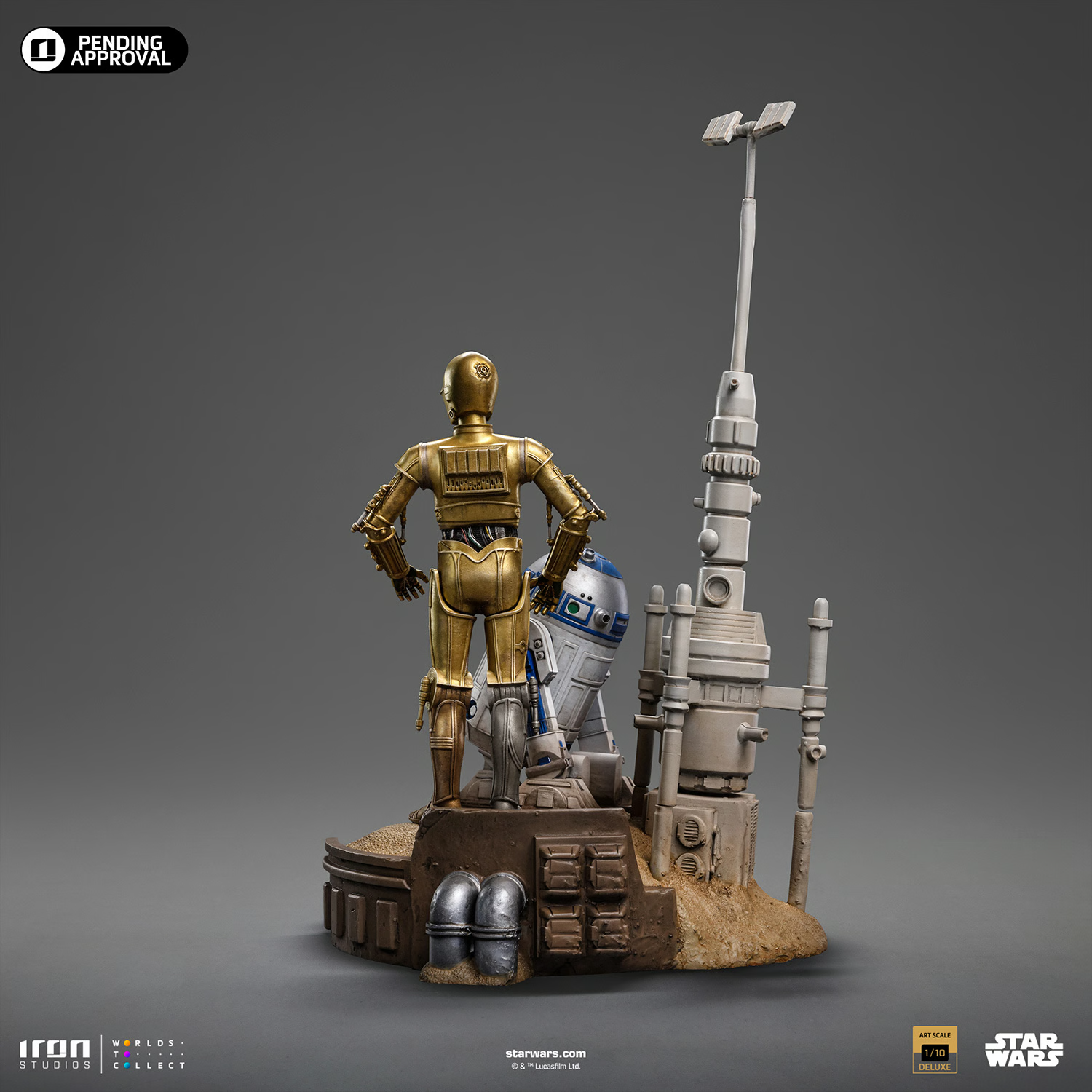 C-3PO and R2-D2 Deluxe 1:10 Scale Statue by Iron Studios