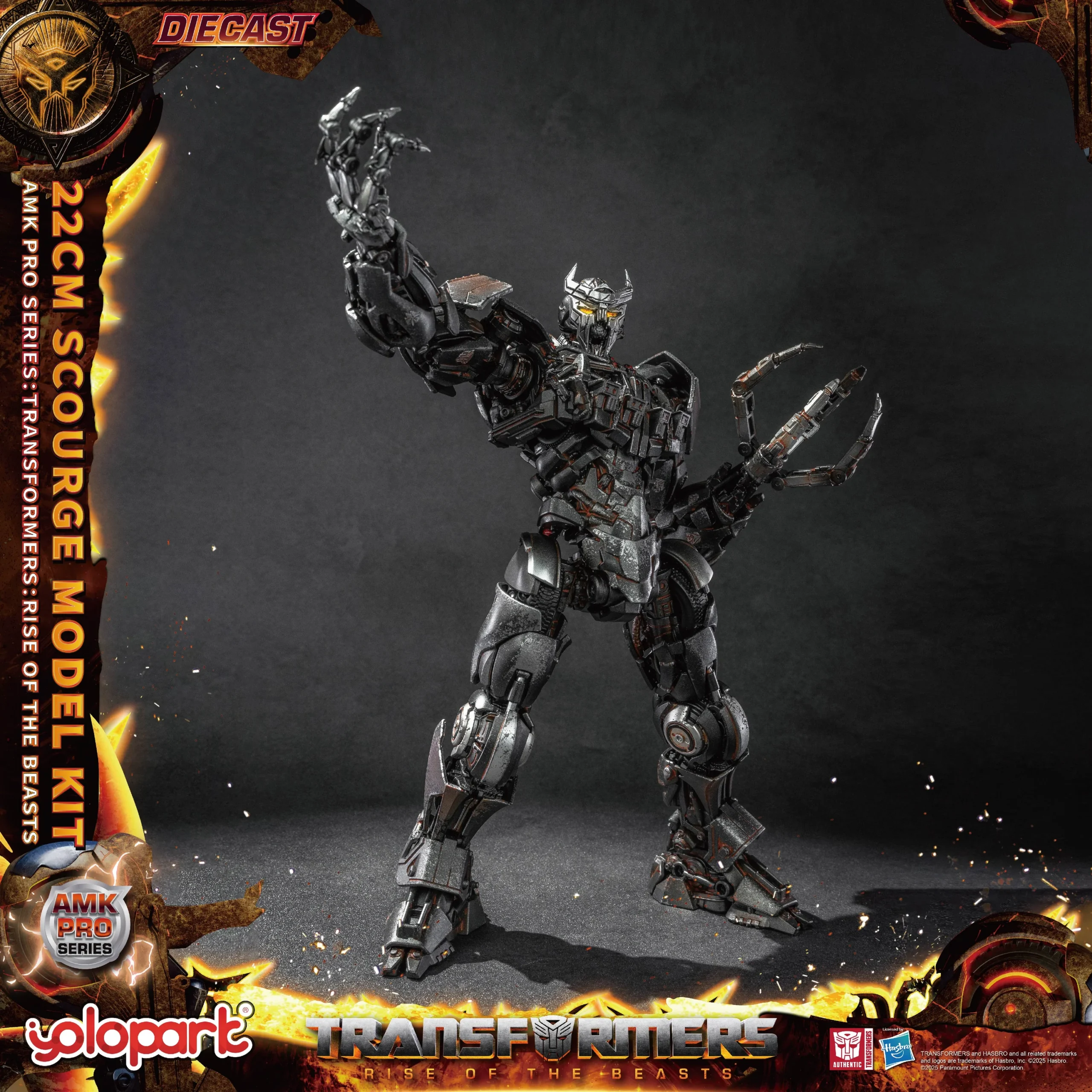 Transformers Rise of the Beasts Scourge AMK Pro Series Model Kit Action Figure By Yolopark