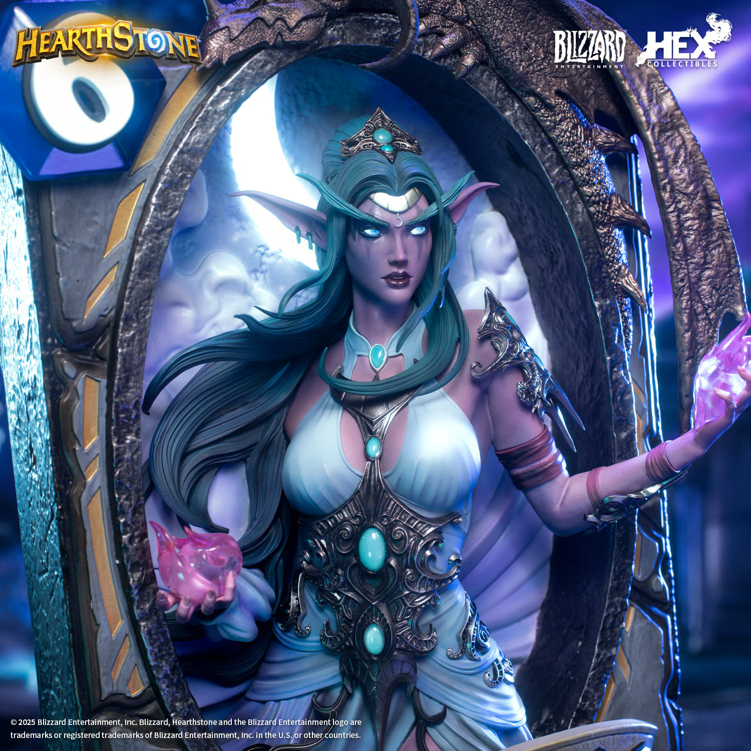 Tyrande Whisperwind 3D Art Frame Statue by HEX Collectibles