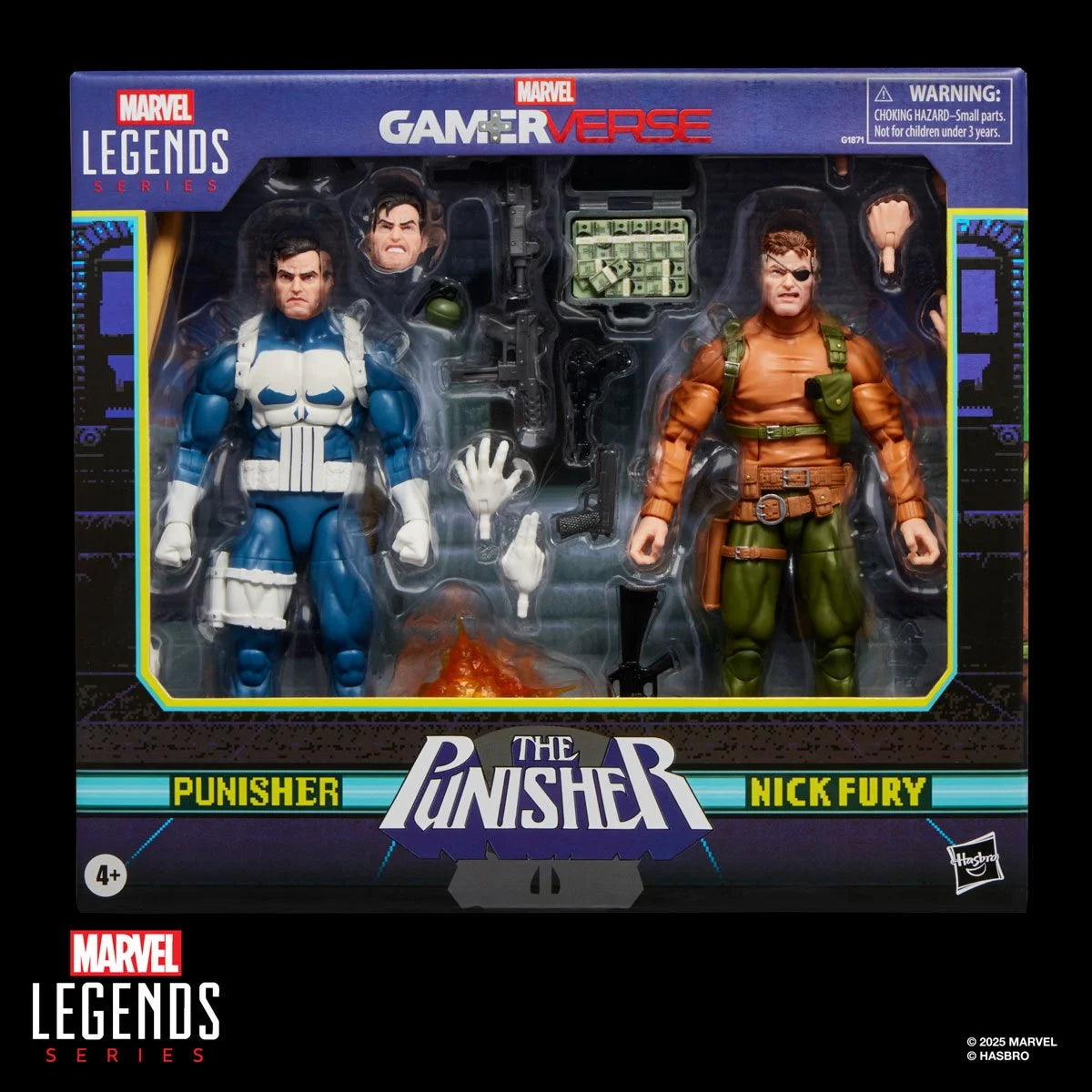 Punisher Marvel Legends Gamerverse Punisher and Nick Fury Action Figures