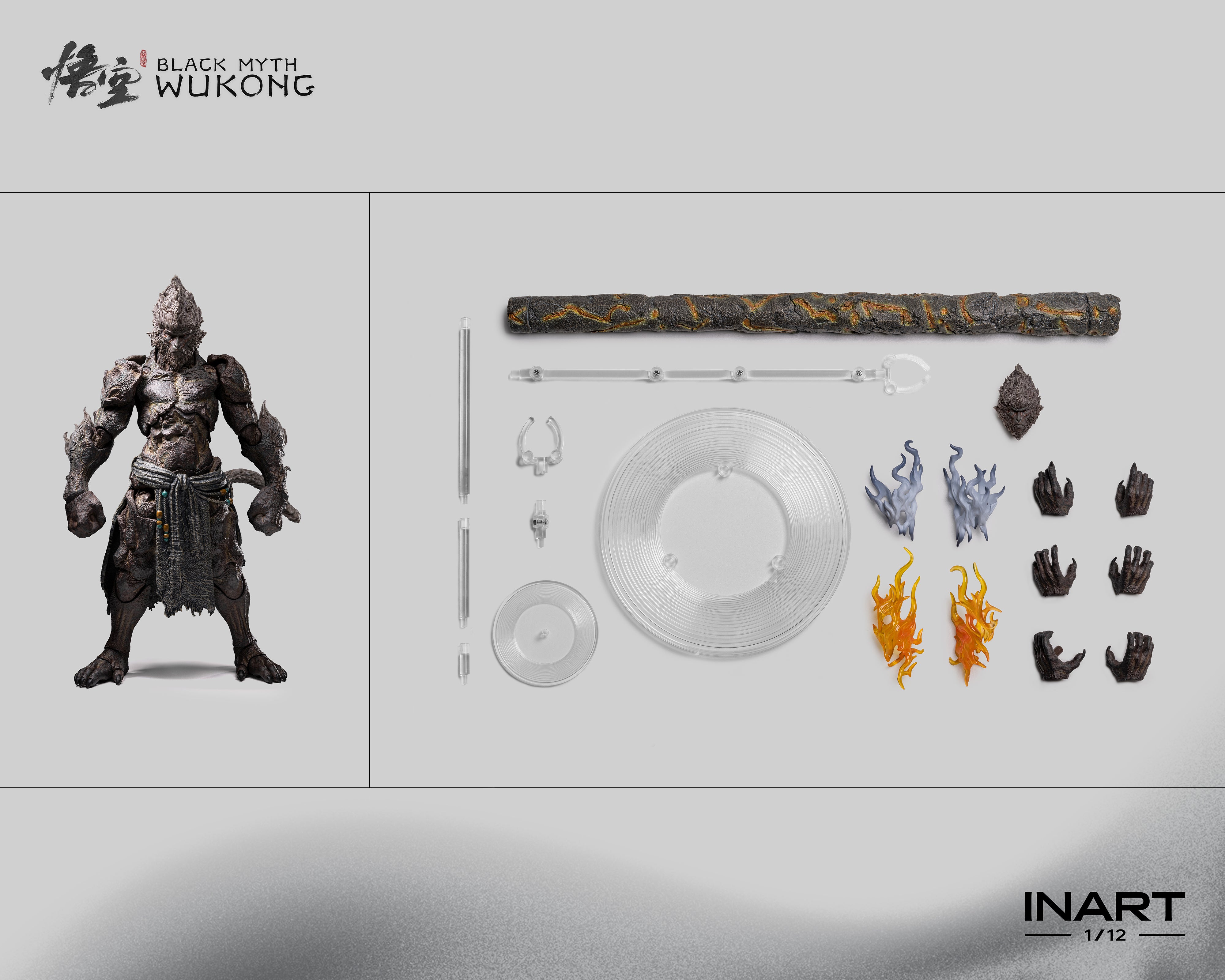 INART Black Myth Wukong Stone Monkey 1/12 Action Figure