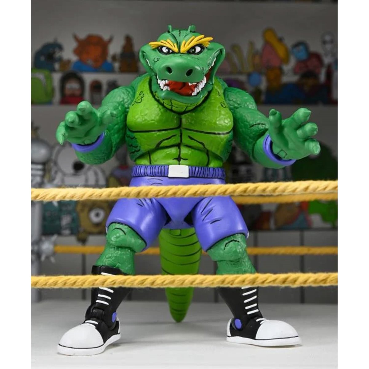 TMNT Archie Comics Stump Wrestling Leatherhead Action Figure by Neca