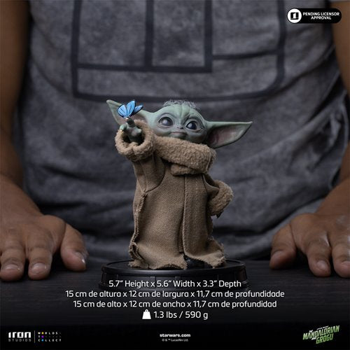 The Mandalorian and Grogu Movie Grogu Butterfly Wonder Limited Edition 1:4 Statue By Iron Studio