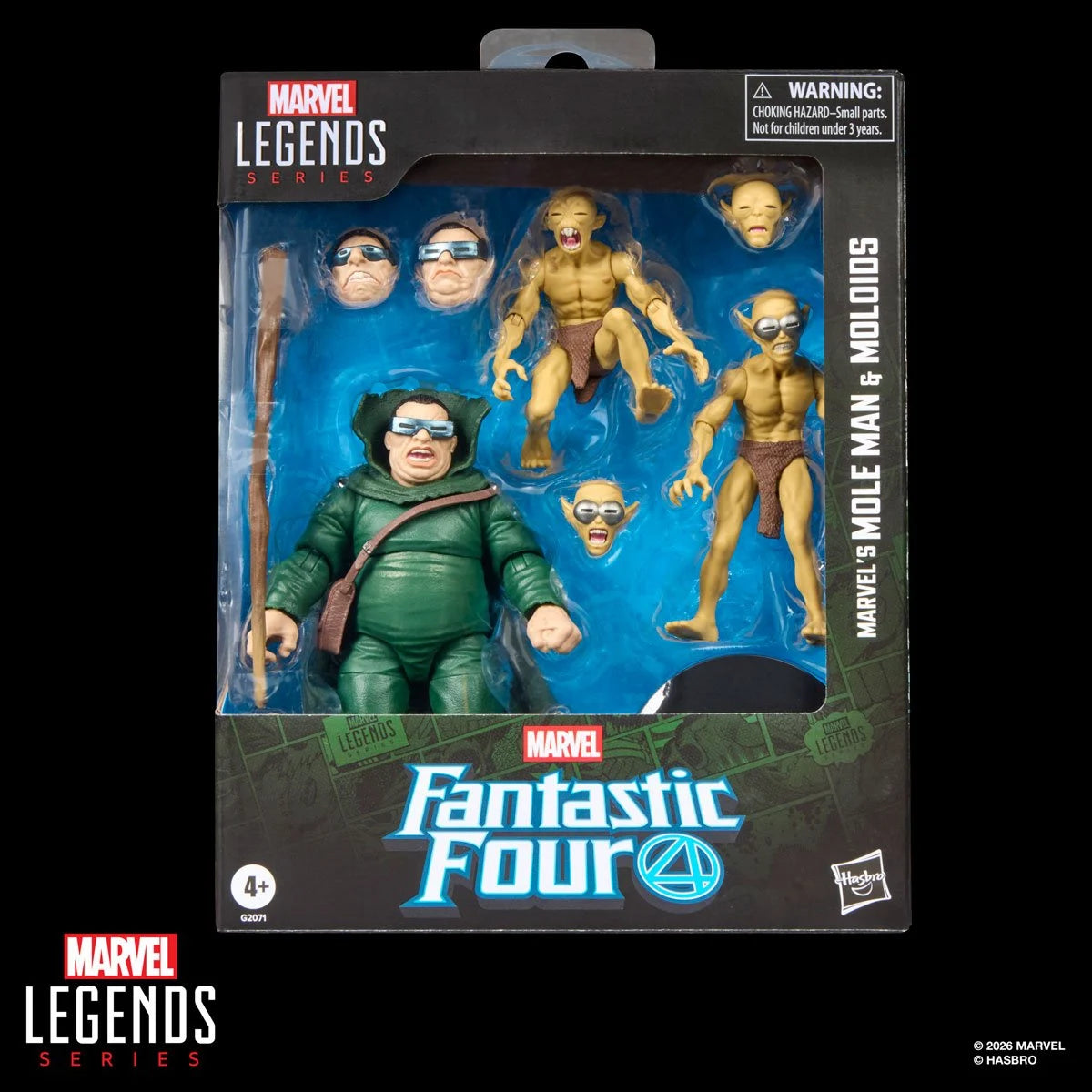 Fantastic Four Marvel Legends Mole Man & Moloids Action Figures