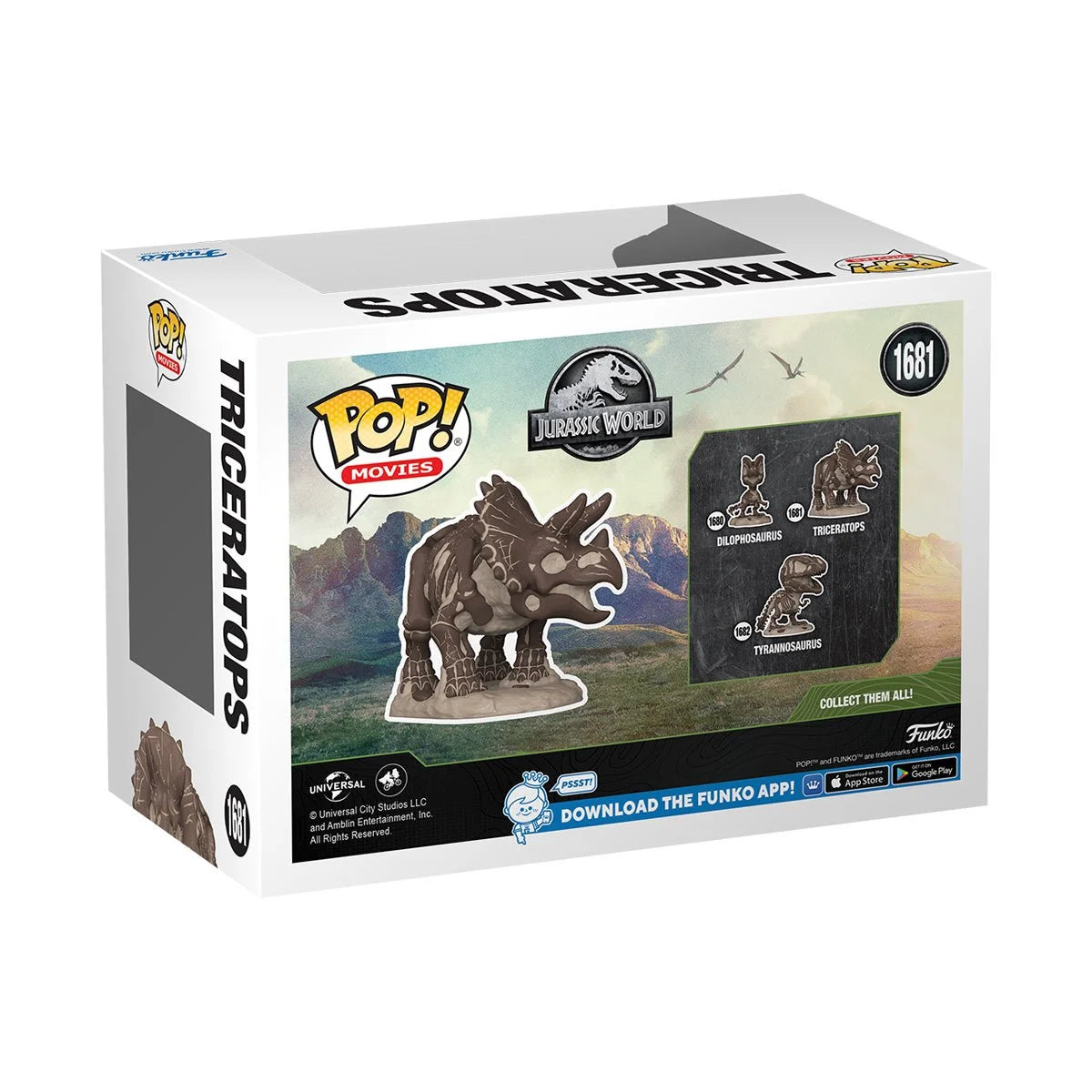 Jurassic Park Fossil Triceratops Funko Pop!