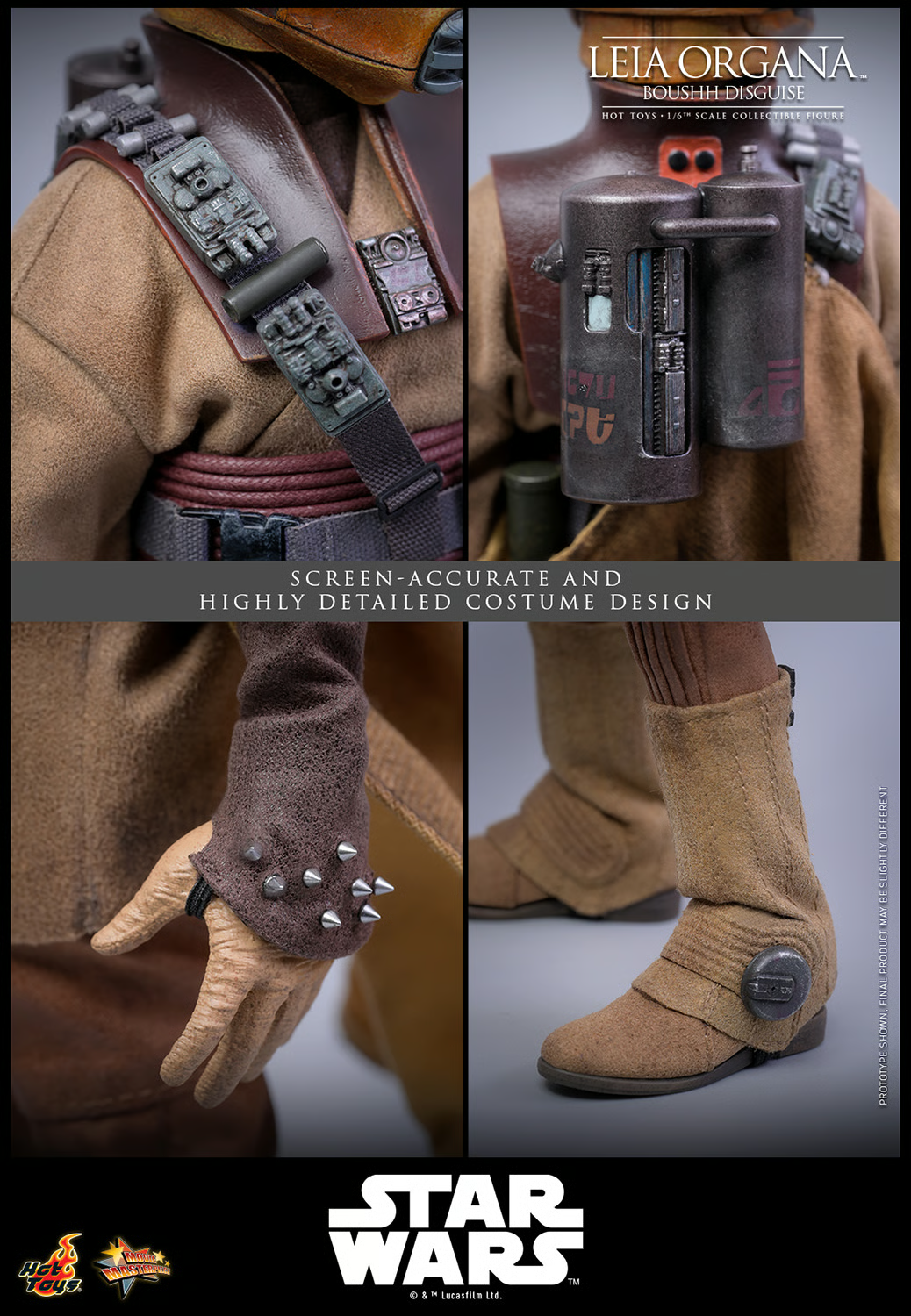 Leia Organa (Boushh Disguise) Sixth Scale Figure by Hot Toys