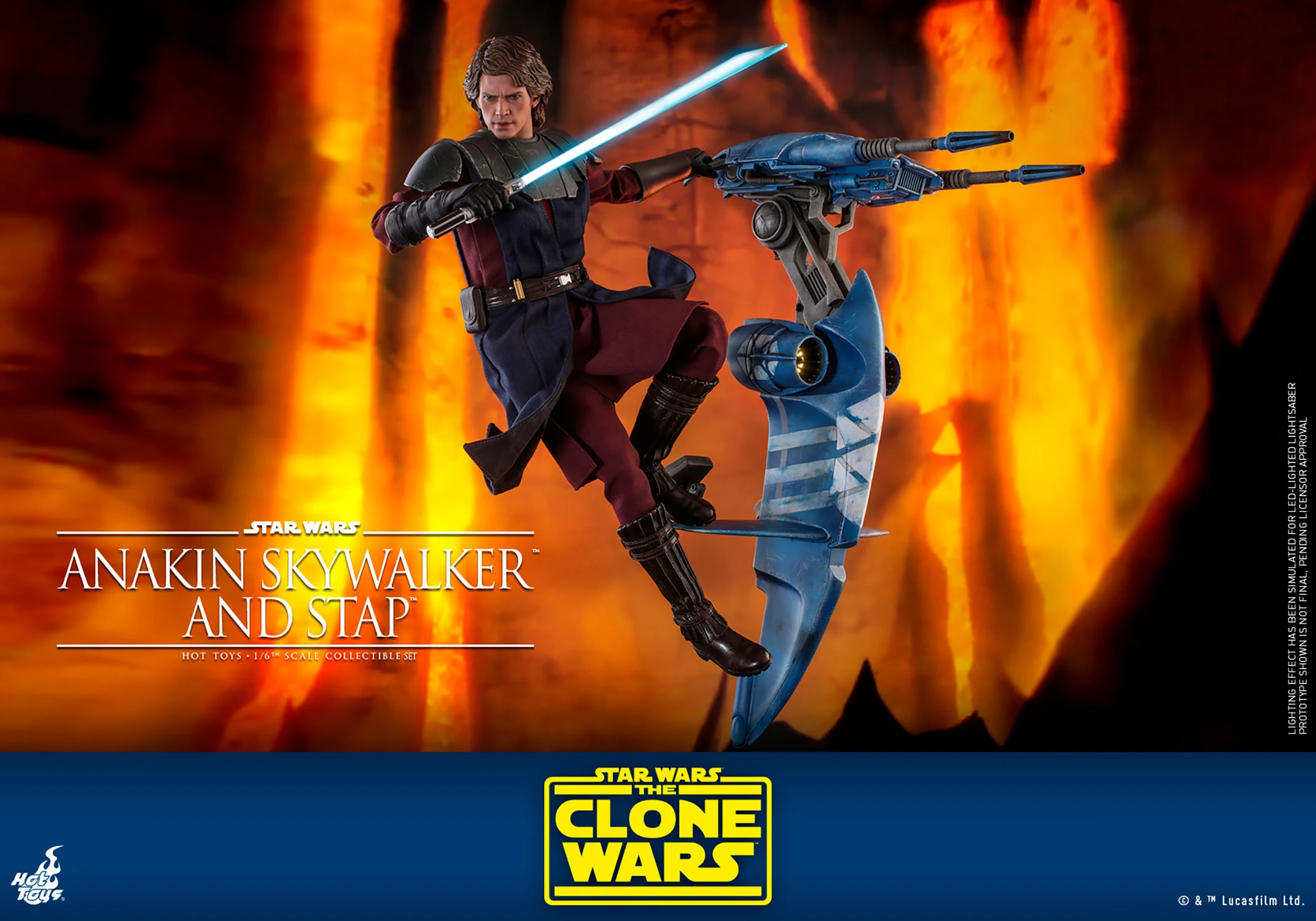 Anakin Skywalker and STAP Sixth Scale Figure Set by Hot Toys