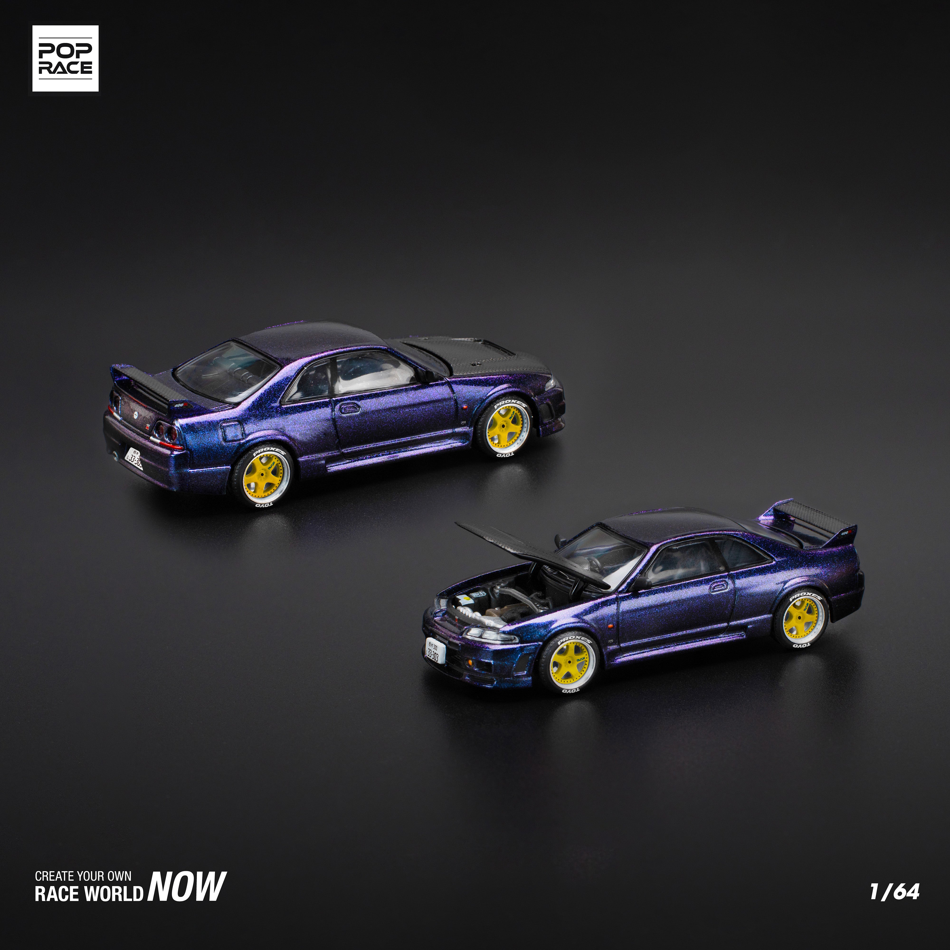 Nissan Skyline GT-R R33 Midnight Purple PR640256 by Pop Race