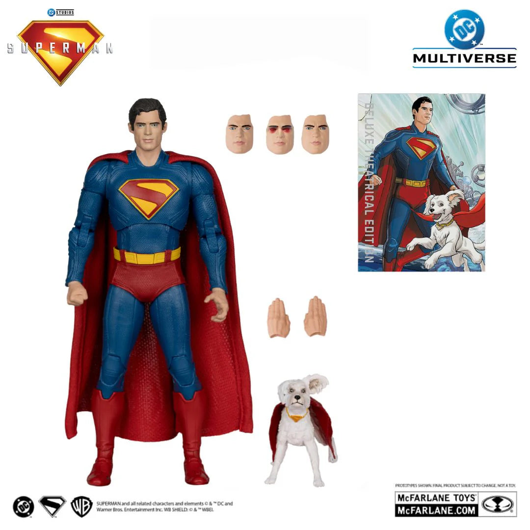 Superman with Krypto The Super Dog (Superman Movie) Deluxe Action Figure By Mcfarlane