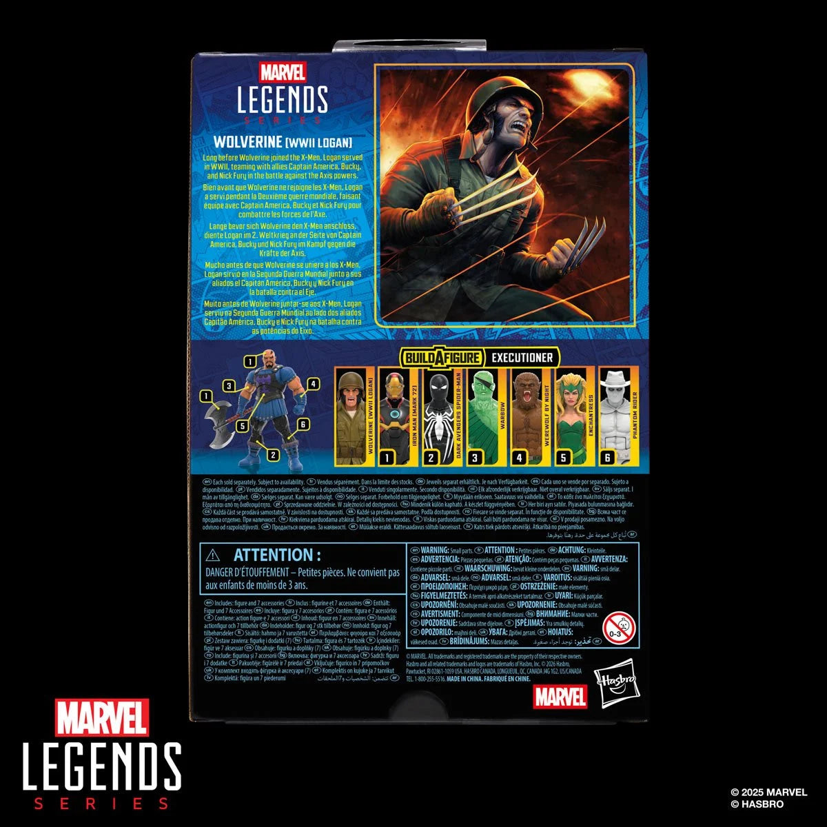 Marvel Legends Series Wolverine (WWII Logan) X-Men Comics Action Figure