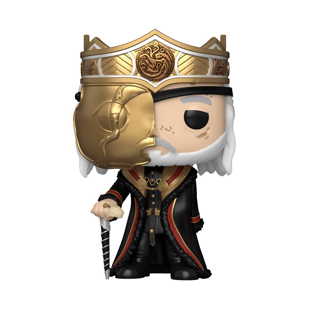 House of the Dragon Viserys Targaryen with Mask Vinyl Figure By Funko Pop!
