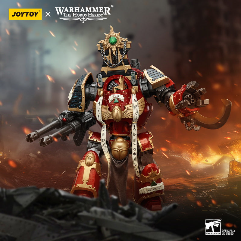 Warhammer: The Horus Heresy Thousand Sons Contemptor-Osiron Dreadnought with Gravis Force Blade and Gravis Autocannon 1/18 Scale Action Figure