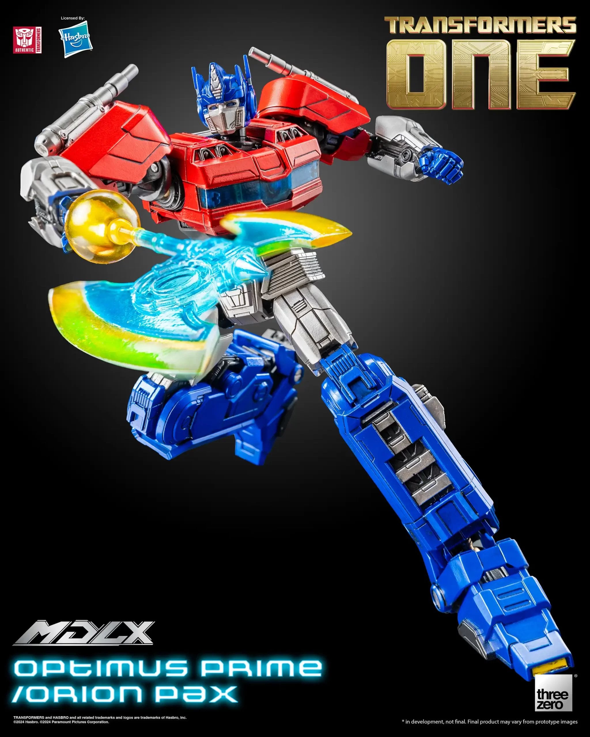 Transformers One Optimus Prime/Orion Pax MDLX Action Figure By Threezero
