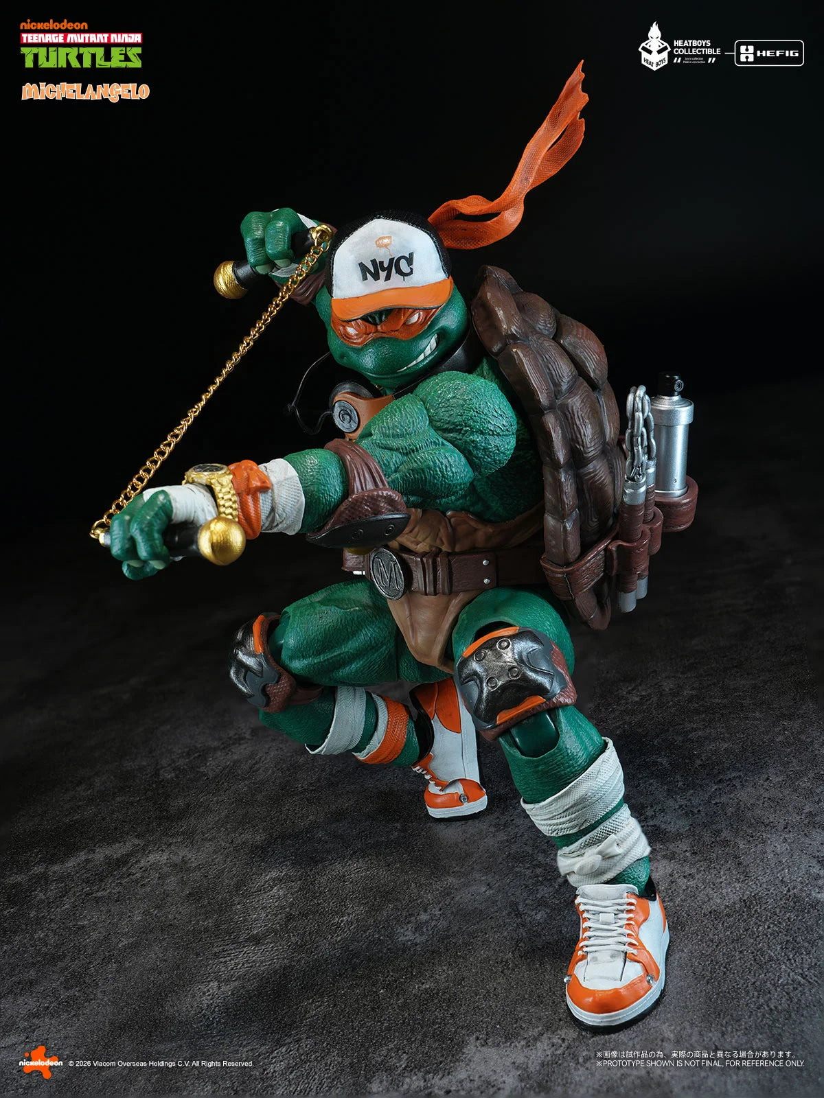 HB0105 HEFIG TMNT Michelangelo Action Figure Bonus Edition By Heatboys