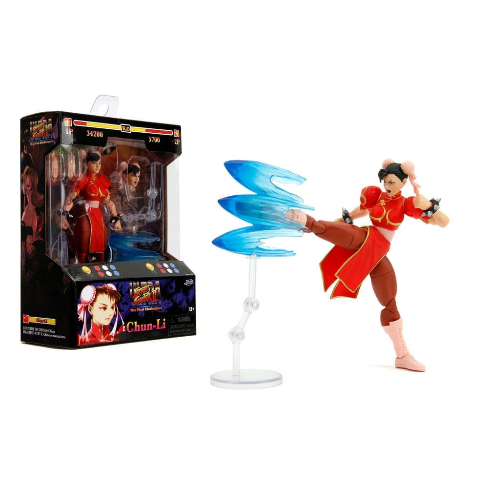 Street Fighter Chun-Li Player 2 Red Ver. Action Figure by JADA TOYS