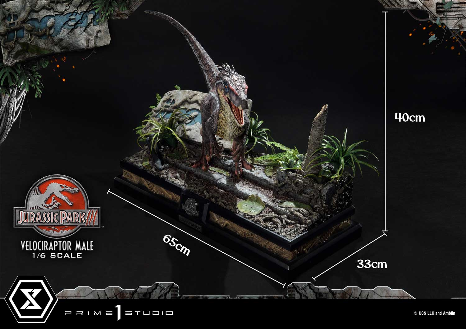 Jurassic Park III Velociraptor Male Bonus Version