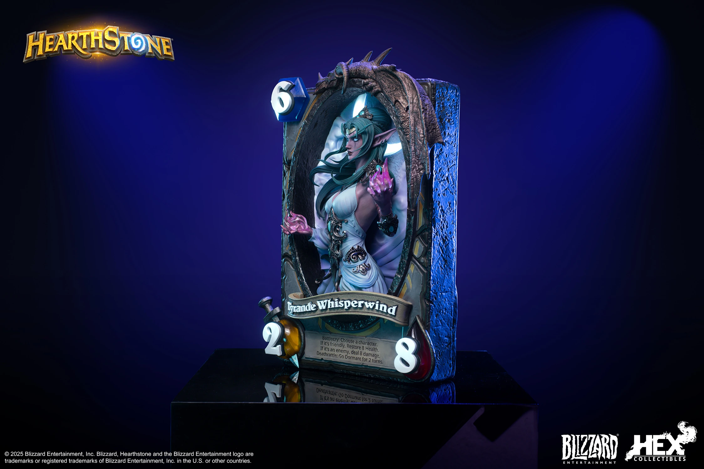 Tyrande Whisperwind 3D Art Frame Statue by HEX Collectibles