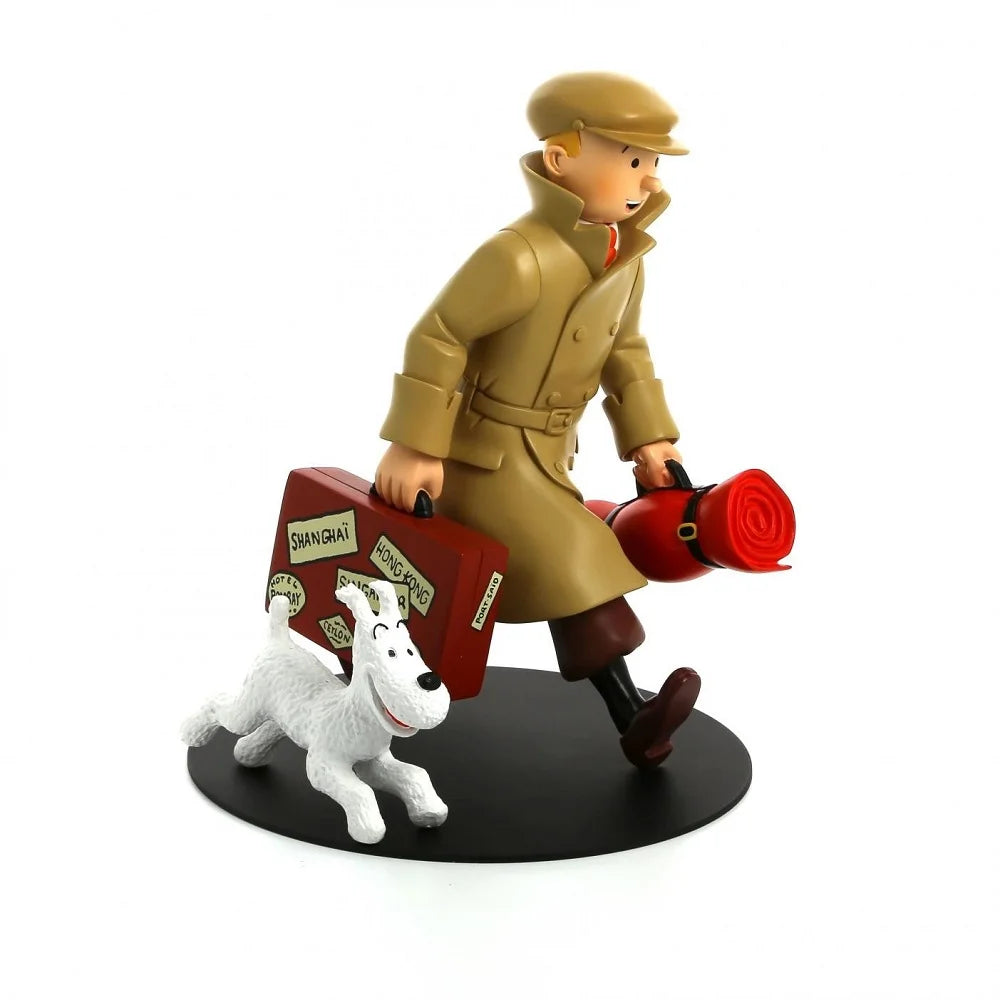 Tintin Resin Collectible Statue - They Are Arriving