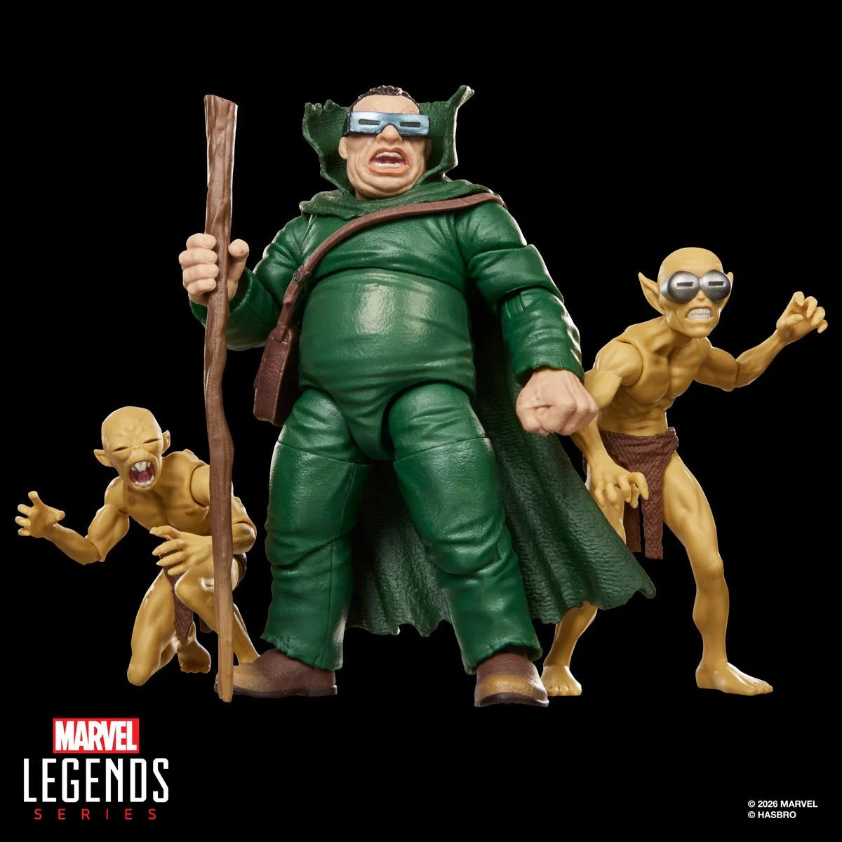 Fantastic Four Marvel Legends Mole Man & Moloids Action Figures