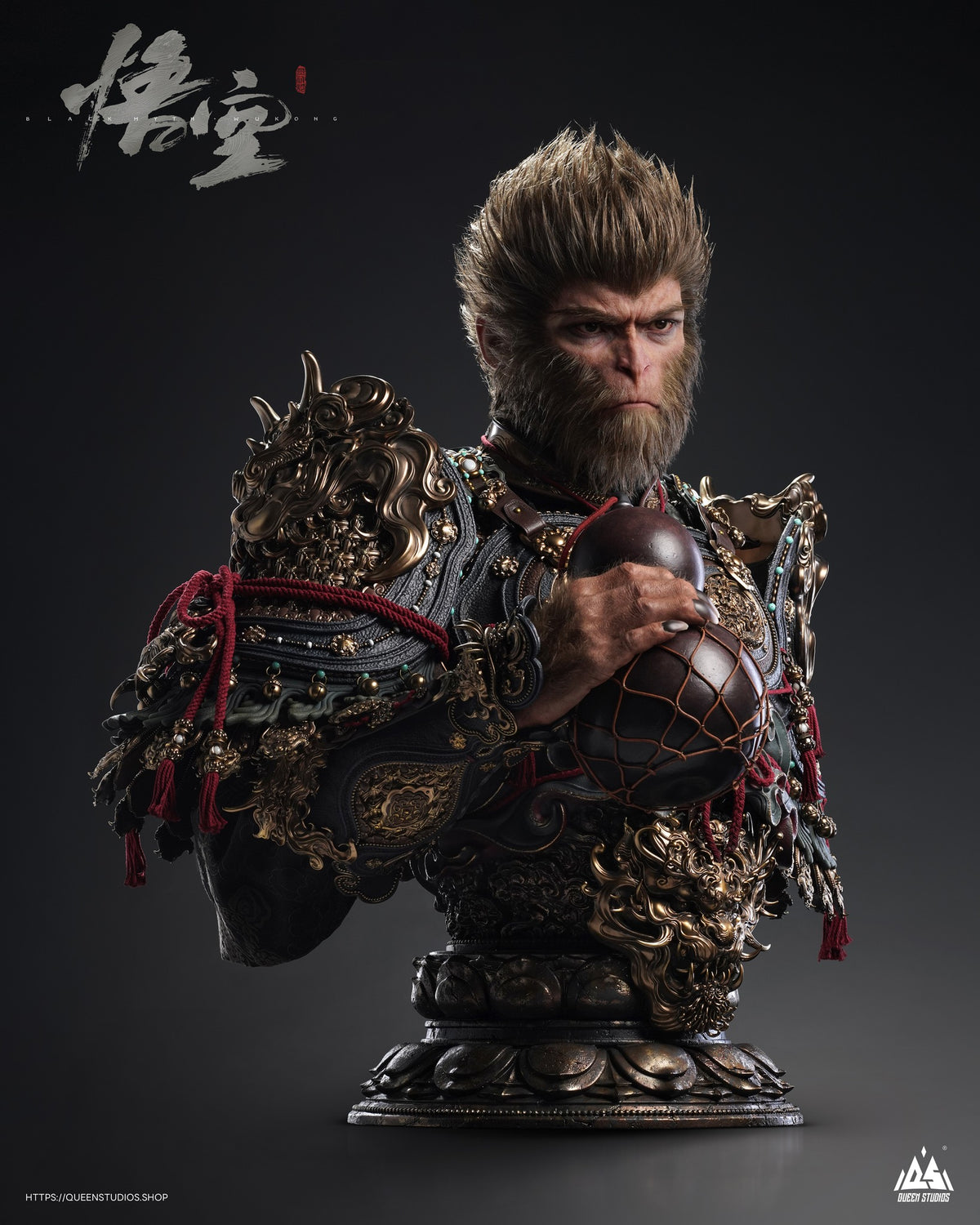 The Black Myth Wukong Life Size Bust By Queen Studios