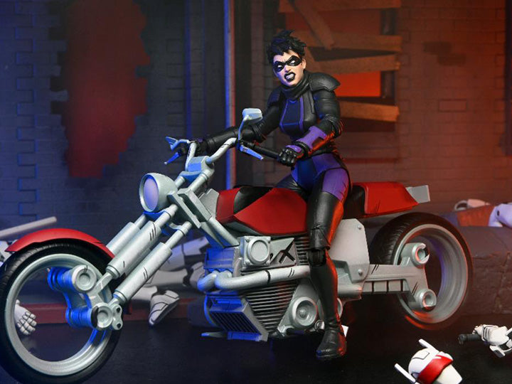 TMNT IDW Comics The Last Ronin Casey Marie With Motorcycle Action Figure by Neca