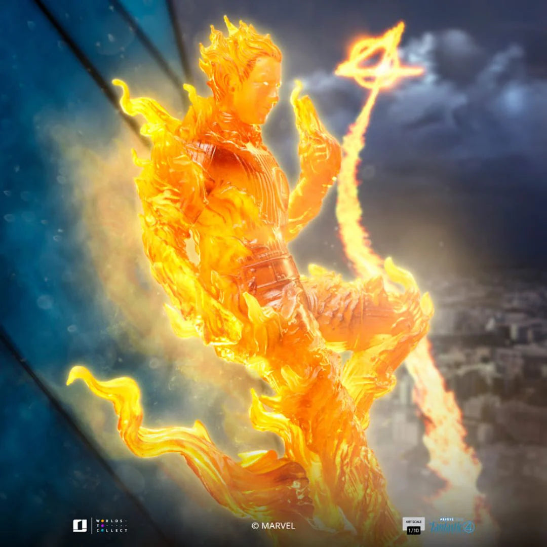 Human Torch Art Scale Statue By Iron Studios
