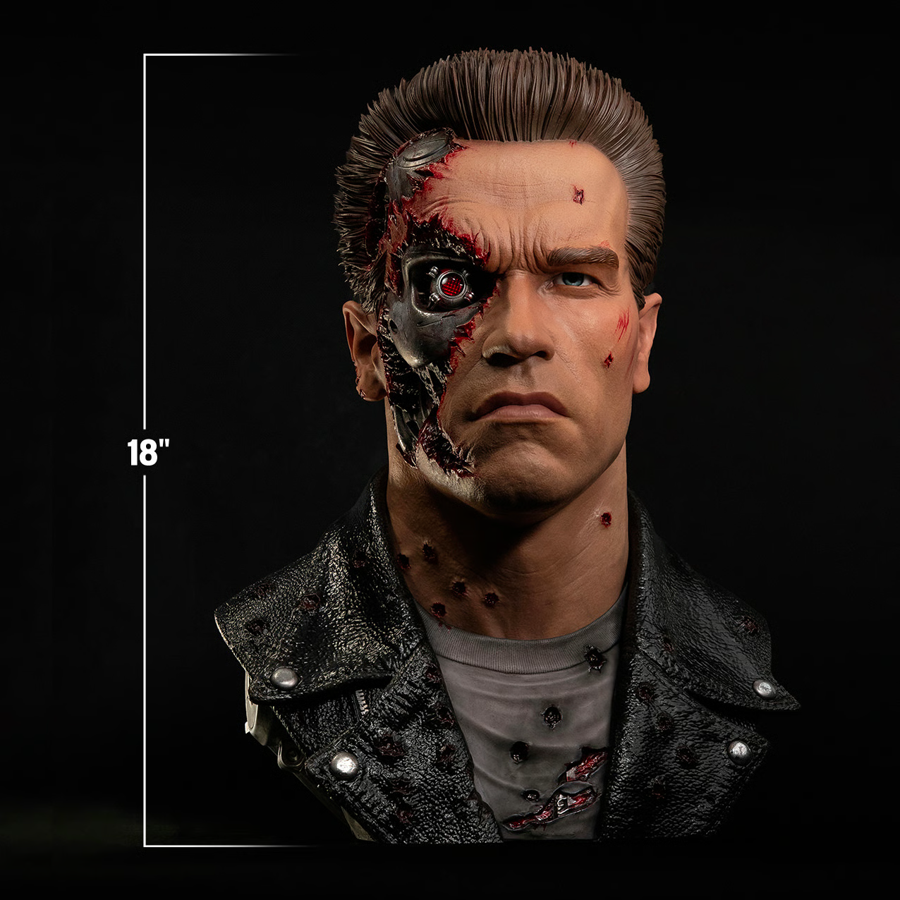 T-800 Model 101 (Battle Damaged) Art Mask Life-Size Bust by PureArts