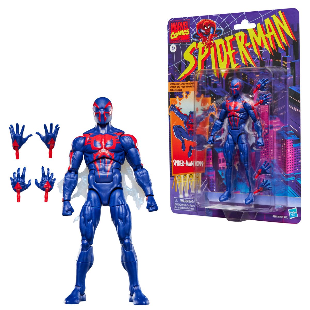 Spider-Man Marvel Legends Retro Cardback Spider-Man 2099 Action Figure