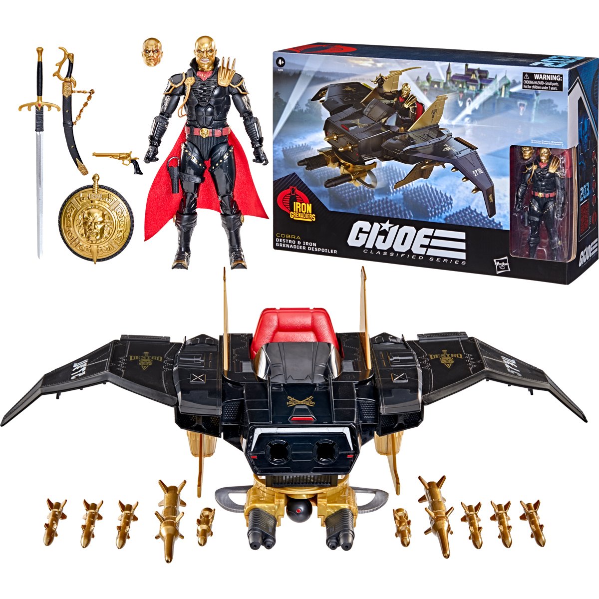 G.I. Joe Classified Series Destro & Iron Grenadier Despoiler Action Figure and Vehicle Set
