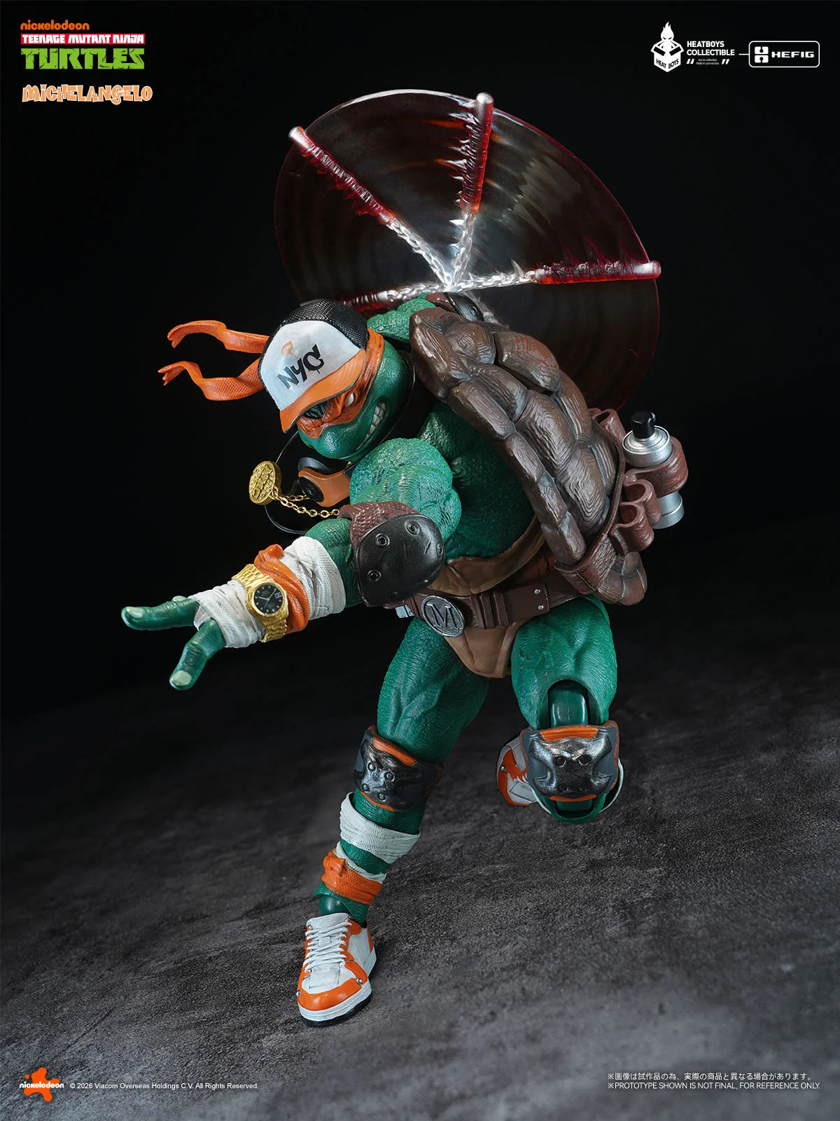HB0105 HEFIG TMNT Michelangelo Action Figure Bonus Edition By Heatboys