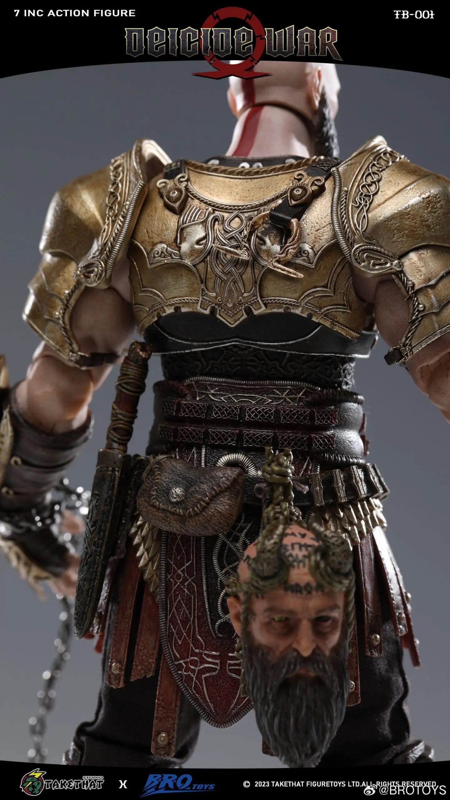 God Of War Kratos in Valkyrie Armour Deicide War Deluxe Edition Action Figure
