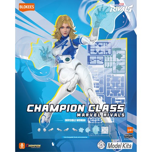 Marvel Rivals Fantastic Four Invisible Woman Champion Class Blokees Model Kit