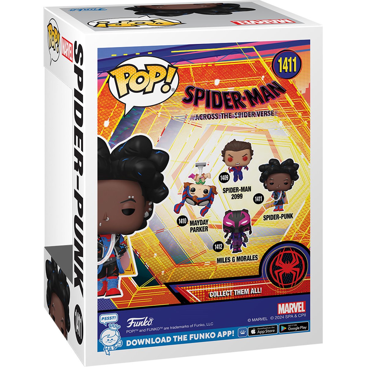 Spider-Man Across The Spider-Verse Spider-Punk Unmasked #1411 Funko Pop!