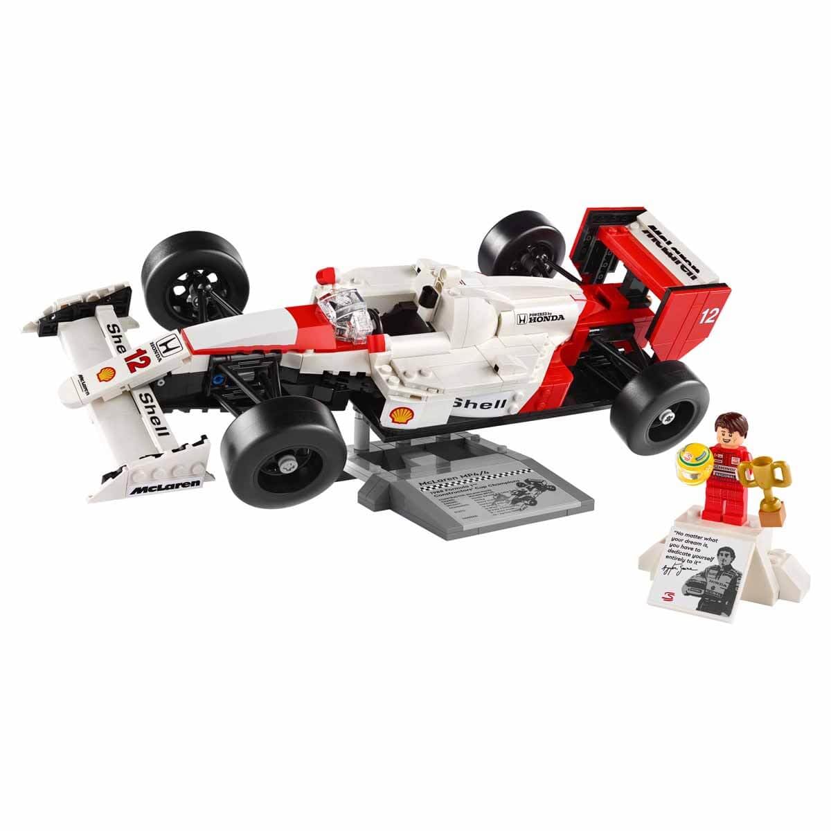 LEGO Icons McLaren MP4/4 & Ayrton Senna Model Car 10330 for Adults (693 Pieces)
