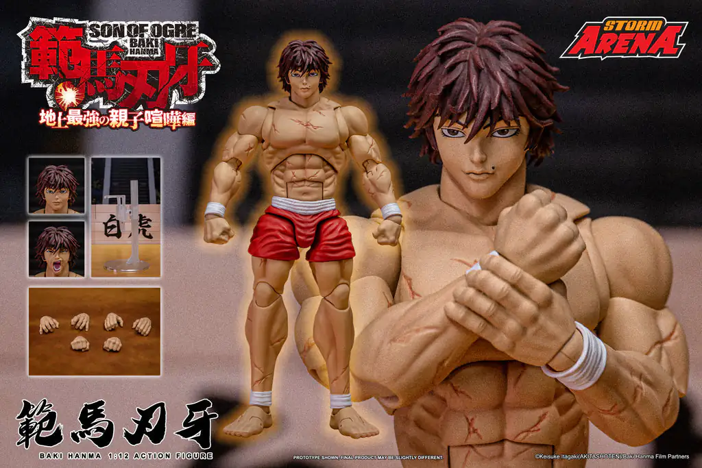 BAKI HANMA SON OF OGRE (STORM ARENA) 1/12th Scale Action Figure by Storm Collectibles