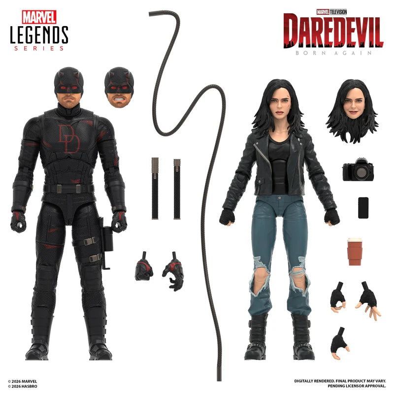 Daredevil: Born Again Marvel Legends Daredevil & Jessica Jones Action Figures