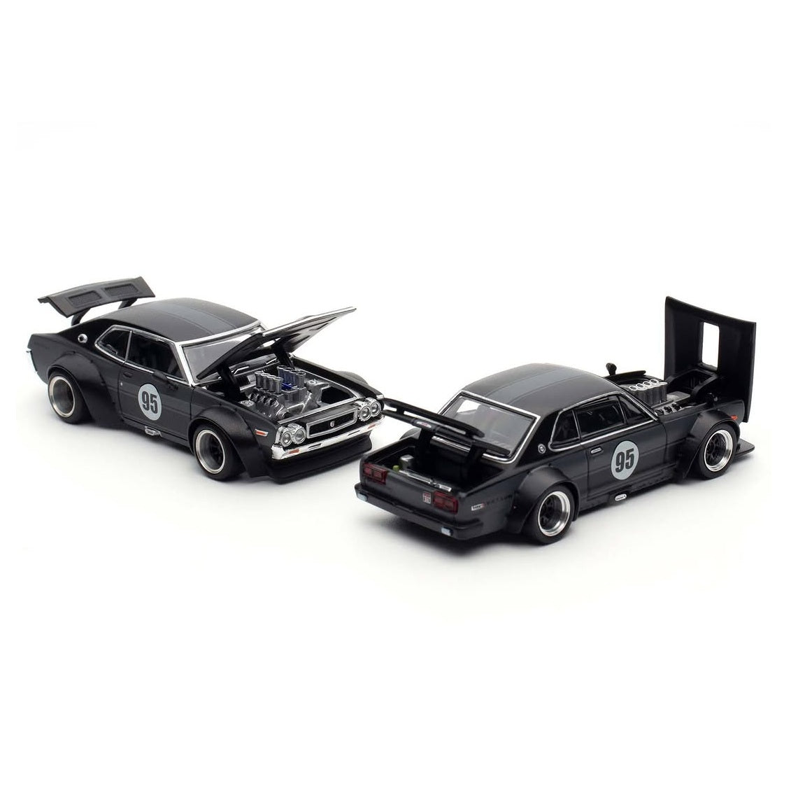 POP RACE x Daigo Saito Skyline GT-R V8 Drift Hakosuka & Datsun Laurel C130 Box Set (2025 HK Toy Car Salon Exclusive)